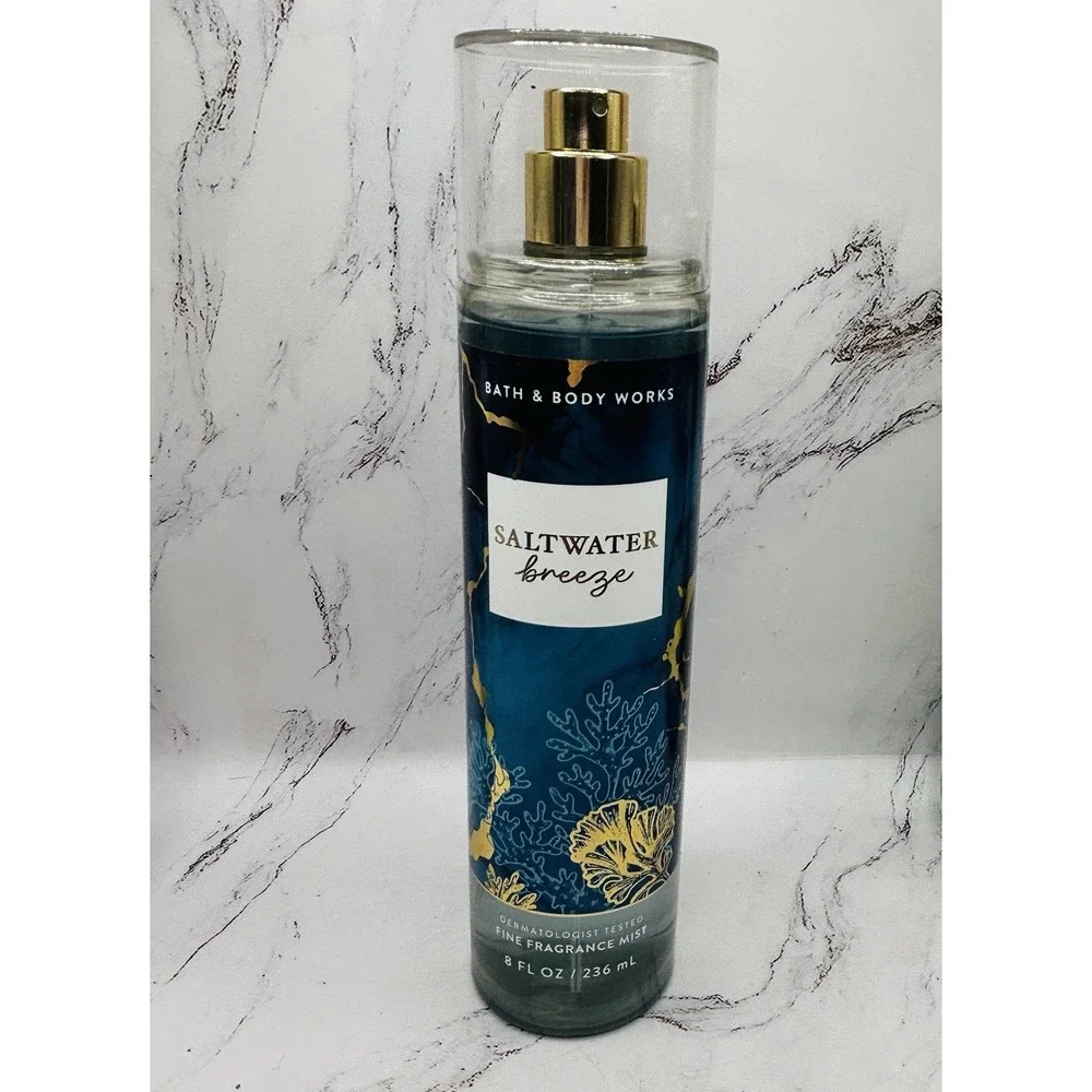 Bath & Body Works Saltwater Breeze 3pc Set Fragrance Mist Lotion Body Wash